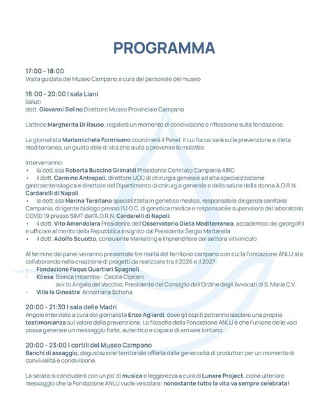 Fondazione_ANLU_Programma